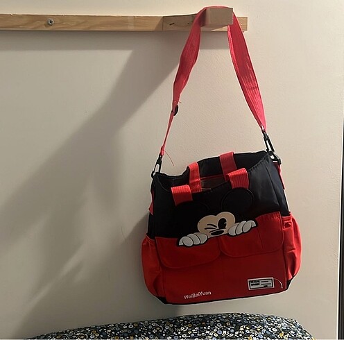 Beden kırmızı Renk Mickey Mouse Çocuk Çantası