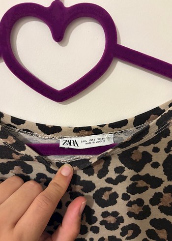 Zara Leoparlı Tişört - Görsel 3