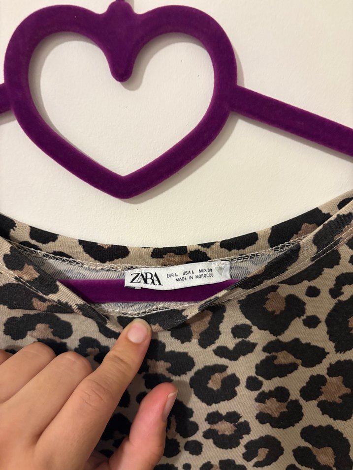 Zara Leoparlı Tişört - Görsel 3