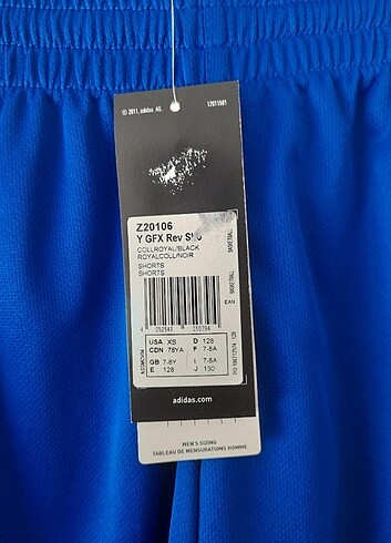 7 Yaş Beden Adidas Çocuk Basketbol Şortu