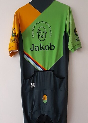 Santoni Bisiklet ve Triathlon Skinsuit Tulumu Mayosu