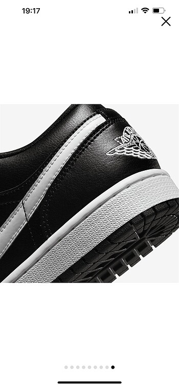 38 Beden siyah Renk Jordan air 1 low