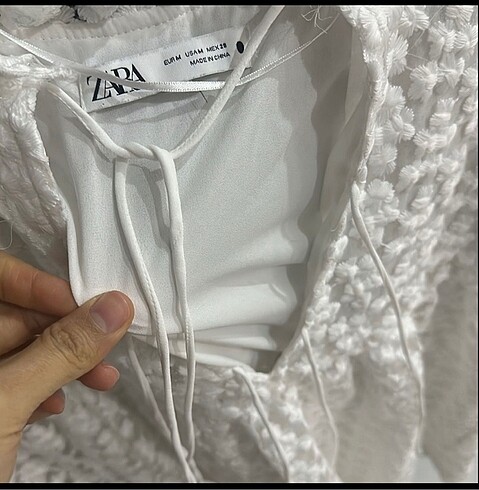 m Beden Desenli zara elbise