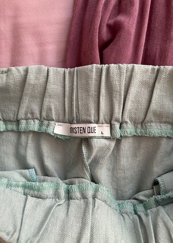 m Beden Piliseli Midi Pantolon