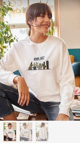 nakış işlemeli sweatshirt