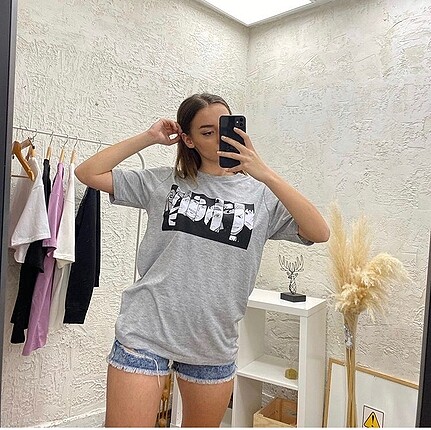 s Beden beyaz Renk Oversize kalıp tshirt