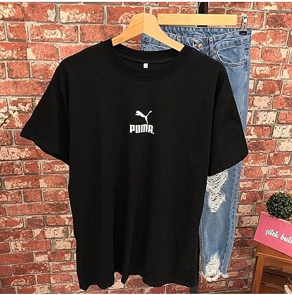 Puma Puma sırt baskılı Oversize kalıp tshirt