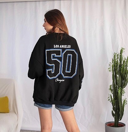 Diğer Dodgers baskılı oversize kalıp Sweat