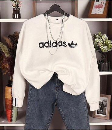 Adidas Adidas baskılı oversize kalıp Sweat