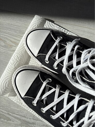 37 Beden siyah Renk Converse Platform siyah Ayakkabi