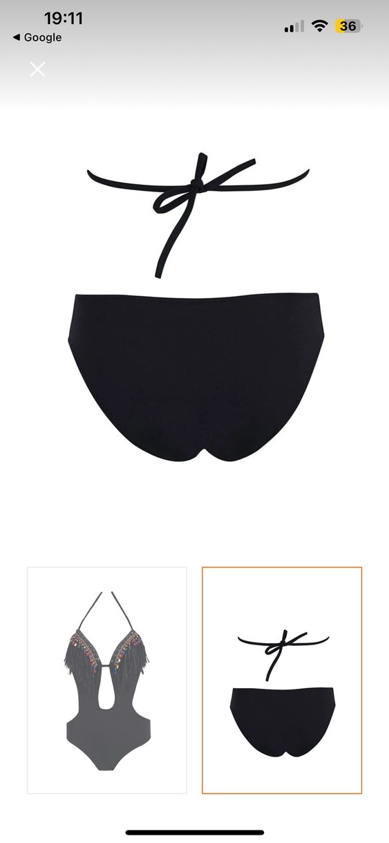 Püsküllü Nakışlı Siyah Bohem Mayo - Görsel 2