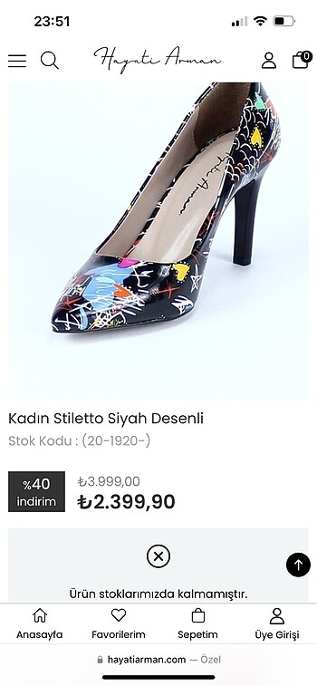 37 Beden HAYATİ ARMAN STİLETTO