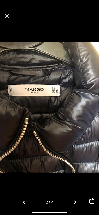s Beden Mango şişme mont