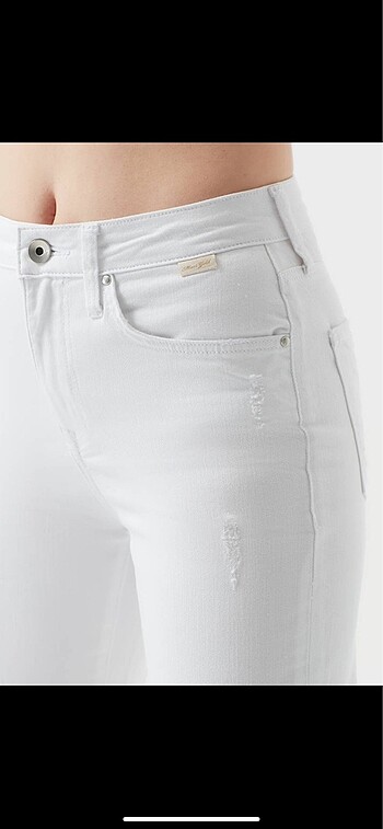 s Beden beyaz Renk Mavi Cindy Kadın Beyaz Pantolon