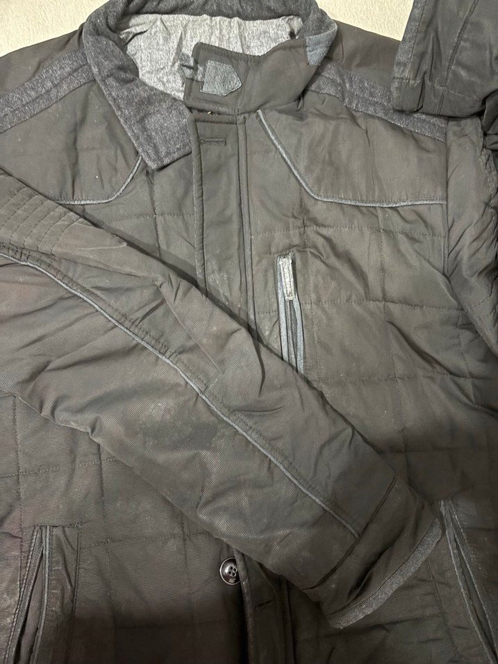 Siyah Regular Fit Erkek Midi Mont - Görsel 2