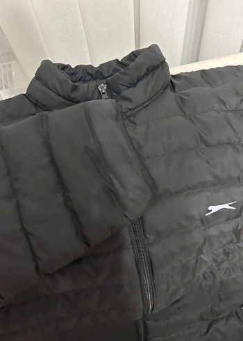 Erkek Siyah Fermuarlı Dik Yaka Mont - Görsel 2