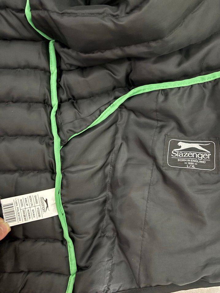 Erkek Siyah Fermuarlı Dik Yaka Mont - Görsel 4