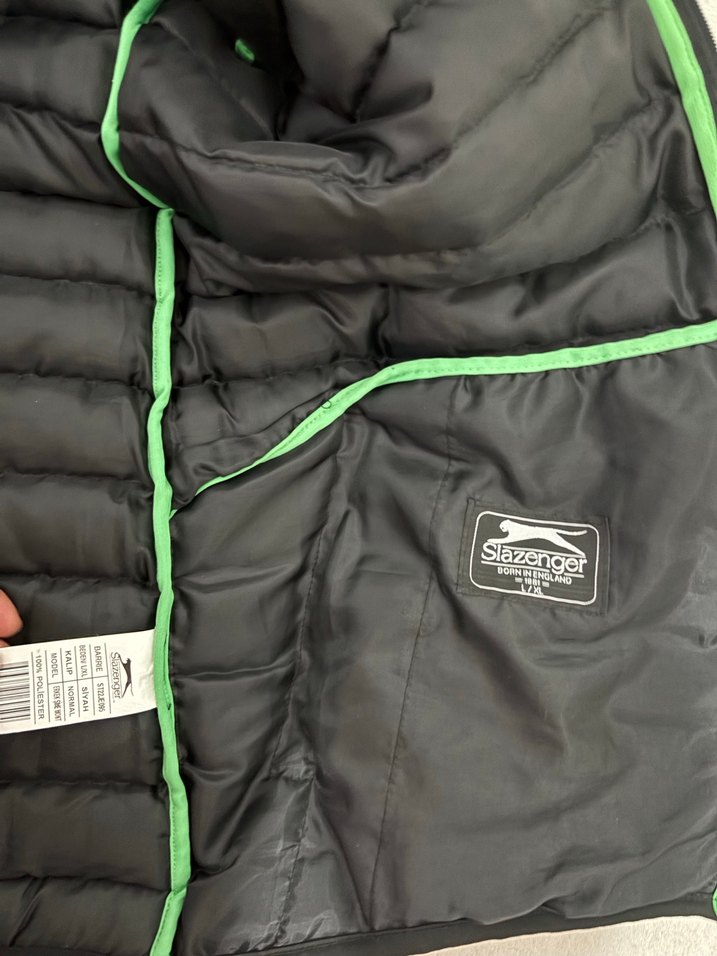 Erkek Siyah Fermuarlı Dik Yaka Mont - Görsel 3