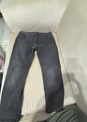 Gri Regular Fit Erkek Kot Pantolon - Görsel 6