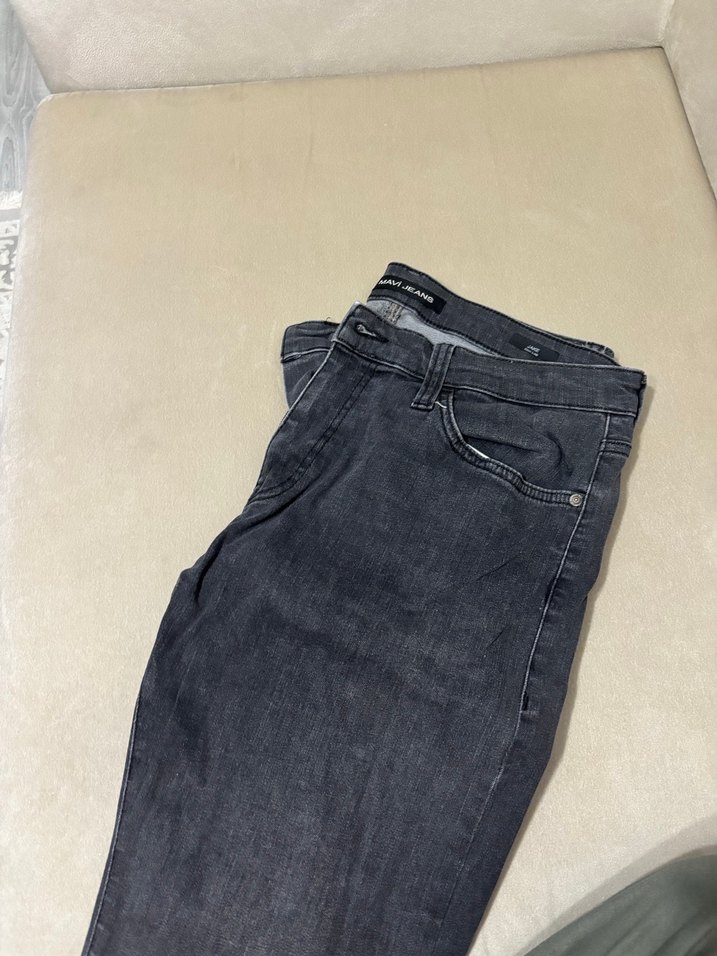 Gri Regular Fit Erkek Kot Pantolon - Görsel 4