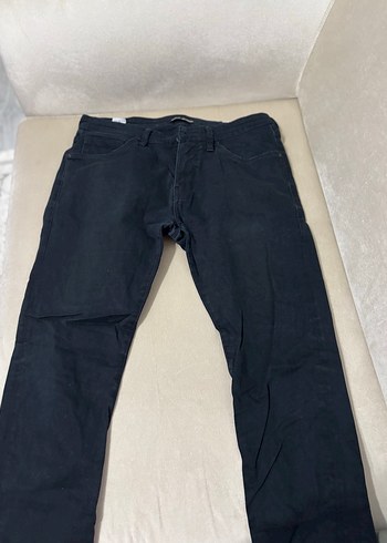 Erkek Lacivert Bol Kesim Denim Pantolon - Görsel 3