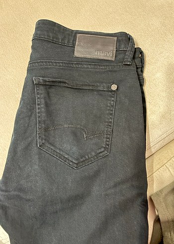 Erkek Lacivert Bol Kesim Denim Pantolon - Görsel 4