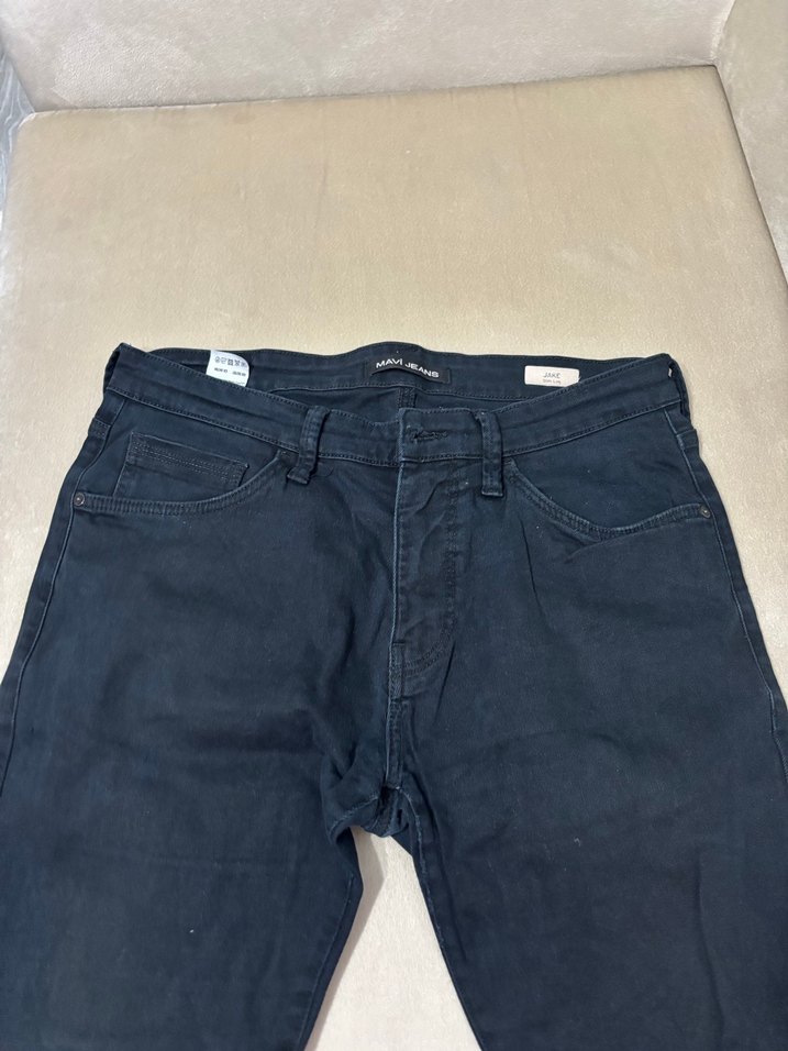 Erkek Lacivert Bol Kesim Denim Pantolon - Görsel 2