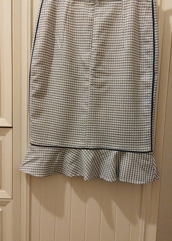 Kareli Midi  Fırfırlı - Görsel 2