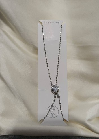 Altın Renk Zincir Detaylı Kadın El Zinciri - Görsel 2