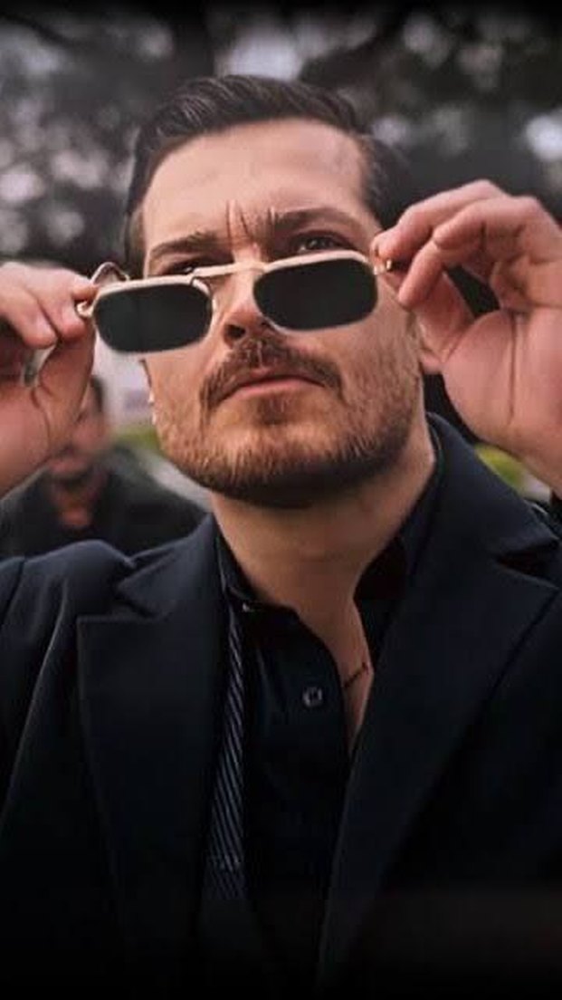 Parlak Kahverengi Erkek Güneş Gözlüğü - Görsel 3