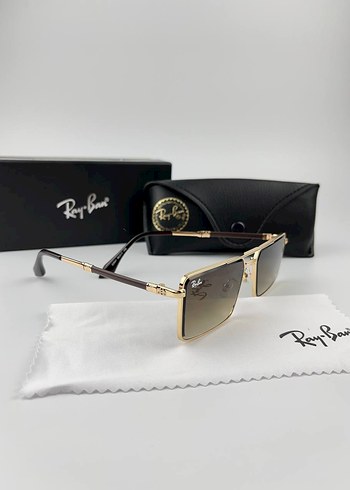 Ray-Ban Parlak Kahverengi Erkek Güneş Gözlüğü - Görsel 2