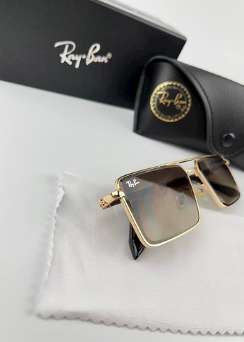 Ray-Ban Parlak Kahverengi Erkek Güneş Gözlüğü - Görsel 4