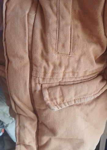 Bej Erkek Çocuk Kürklü Street Wear Mont - Görsel 4