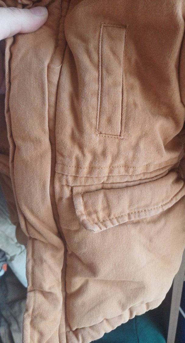 Bej Erkek Çocuk Kürklü Street Wear Mont - Görsel 4