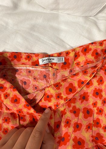 Renkli Pileli Mini Etek - Görsel 3