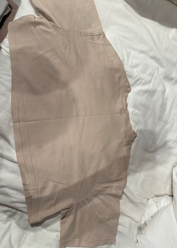 Bej Kısa Kollu crop Tişört H&M - Görsel 3