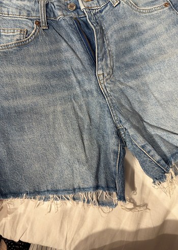 Kadın Mavi Denim Şort H&M - Görsel 2