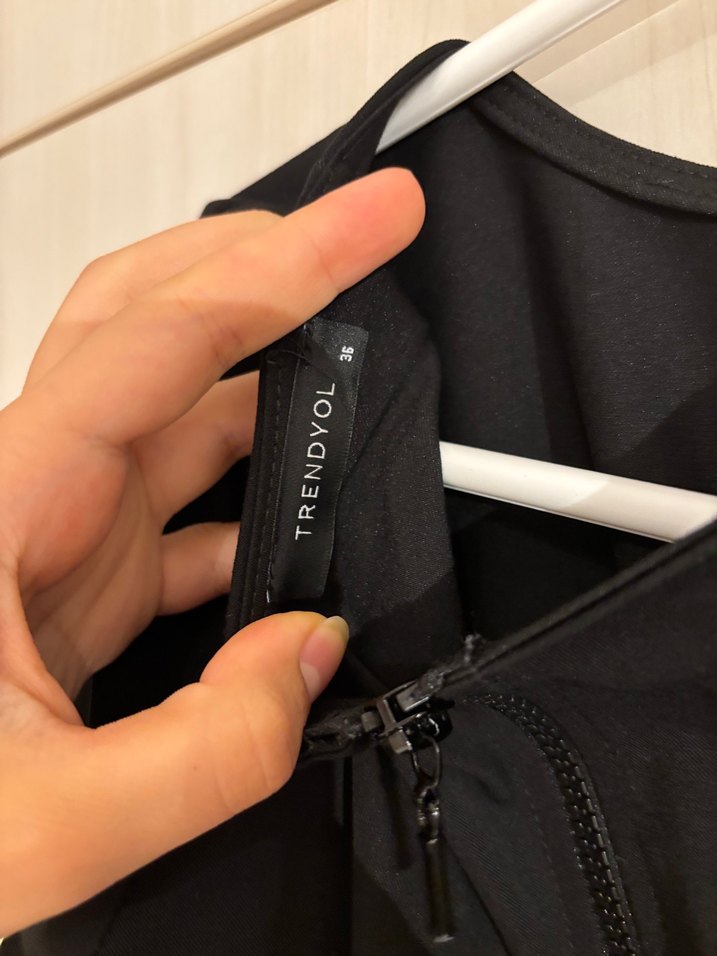 Siyah  Midi Kadın Elbise trendyol - Görsel 4