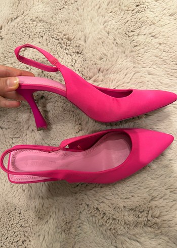 Pembe  Stiletto Topuklu Kadın Ayakkabı - Görsel 3