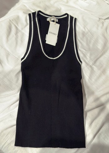 OYSHO siyah Baskılı Fit Atlet - Görsel 2