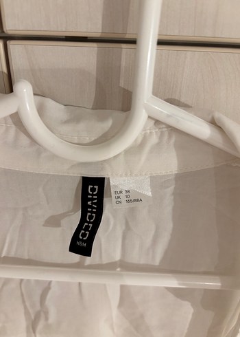 Düğmeli Beyaz Keten Salaş Gömlek - Görsel 2