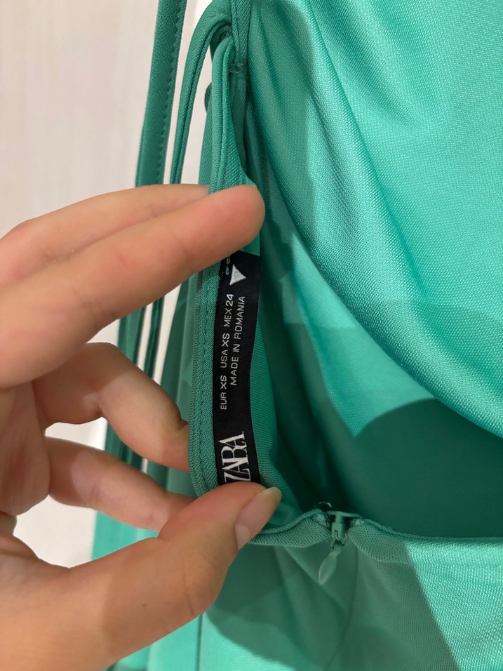 Zara yeşil elbise - Görsel 2