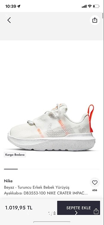 Orijinal nike spor ayakkabısı