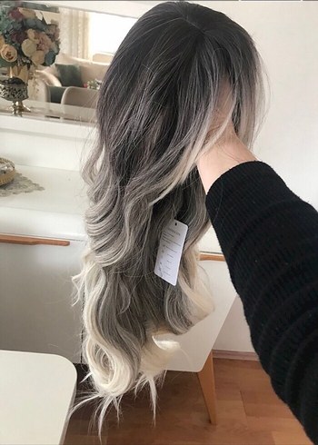 Sarı ombre peruk