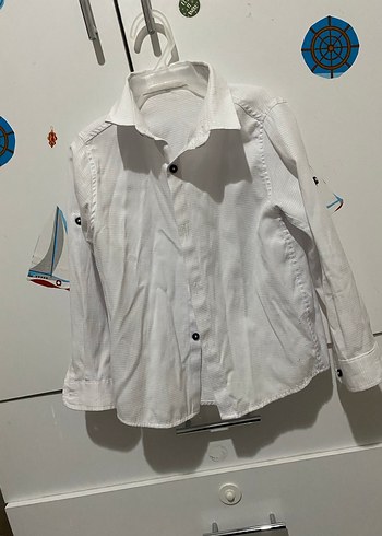 Beyaz Pamuklu Erkek Gömlek - Görsel 3