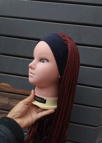 Bordo Püsküllü Kadın Saç Aksesuarı - Görsel 6