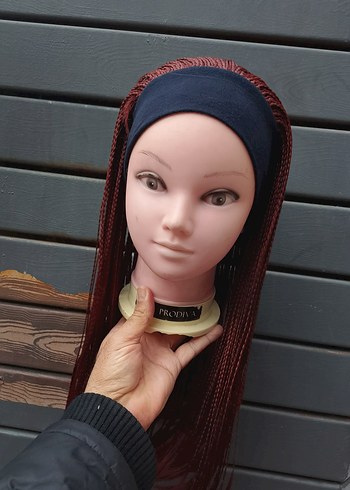 Bordo Püsküllü Kadın Saç Aksesuarı - Görsel 9