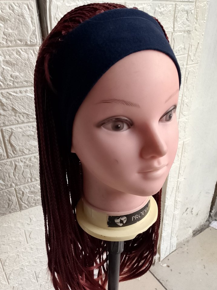 Bordo Püsküllü Kadın Saç Aksesuarı - Görsel 4