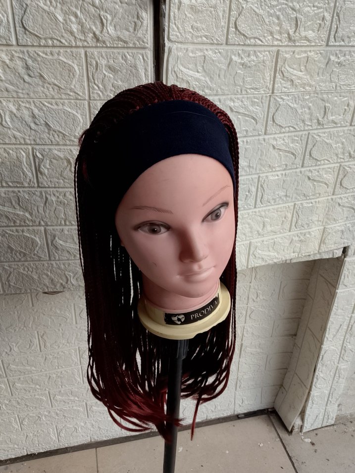 Bordo Püsküllü Kadın Saç Aksesuarı - Görsel 5