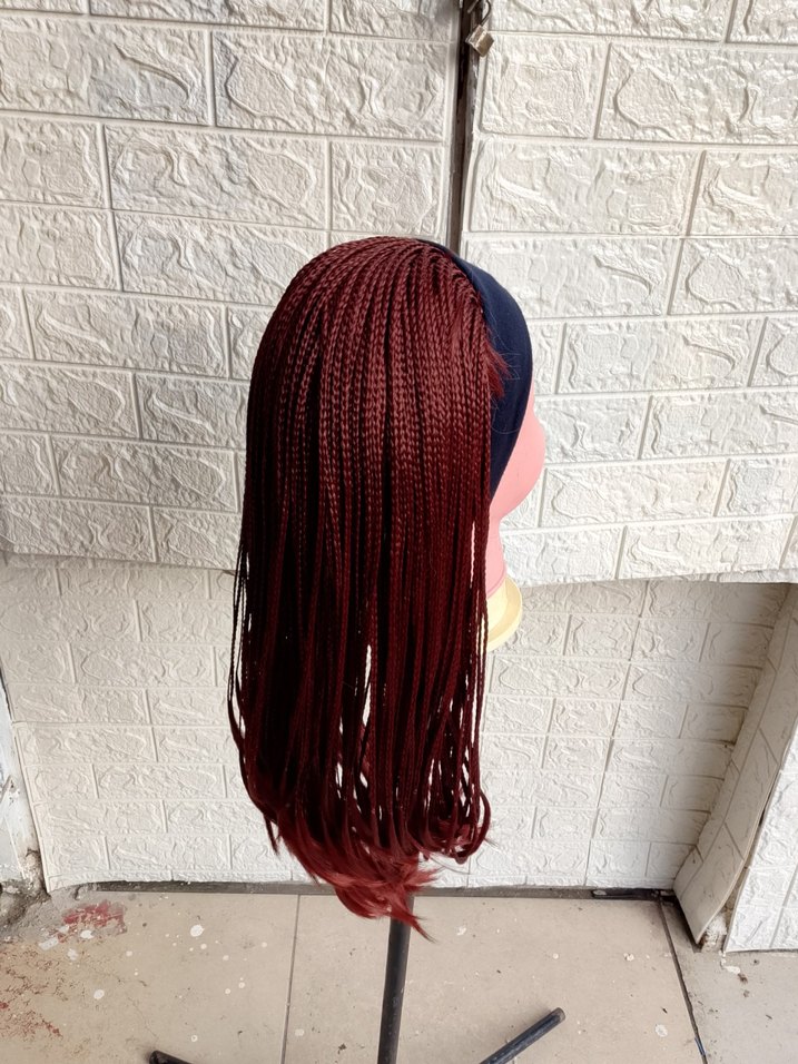 Bordo Püsküllü Kadın Saç Aksesuarı - Görsel 2